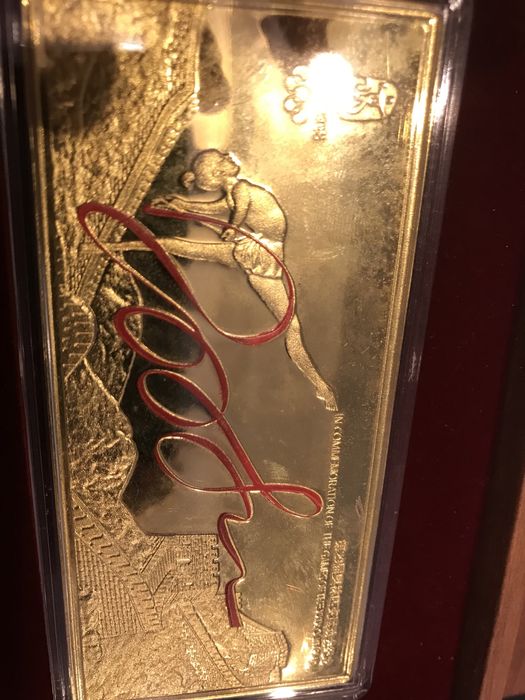 Placa comemorativa Jogos Olímpicos de Pequim 2008 (Mascotes)