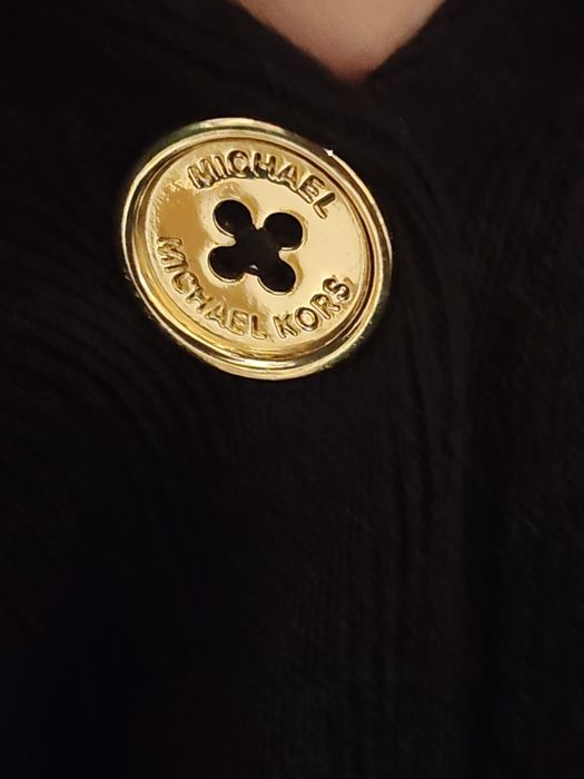 PIĘKNY czarny kardigan/sweter MICHAEL KORS że zdobieniami