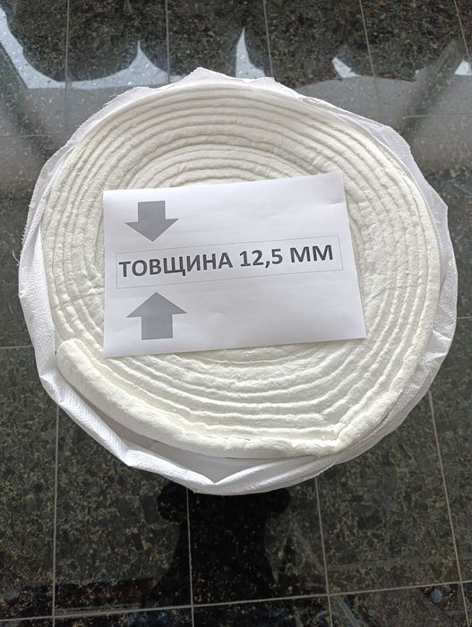 Каолиновая вата 12,5 мм 0,5 м.п. 61 см ширина, негорючее одеяло
