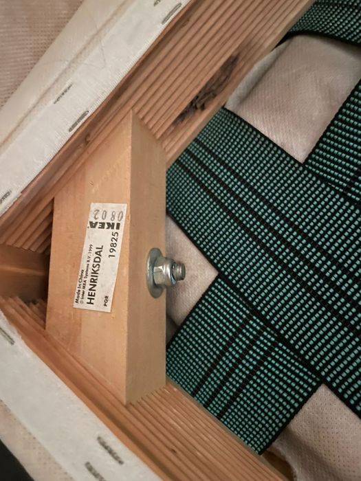 6 cadeiras Henriksdal IKEA com capas brancas