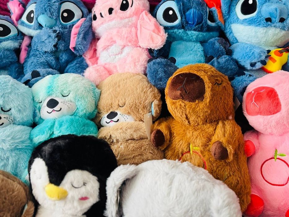 М'які дихаючі іграшки-нічники: стіч, коала, капібара, пінгвін, видра