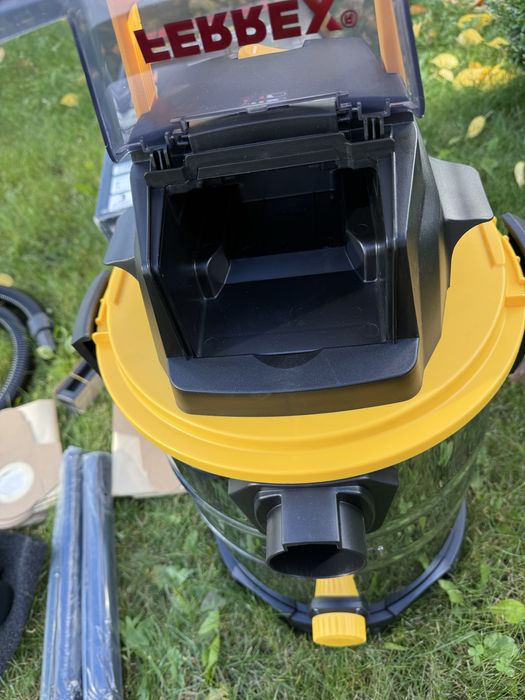 Найпотужніший будівельний Акамуляторний пилосос ferrex 40 v