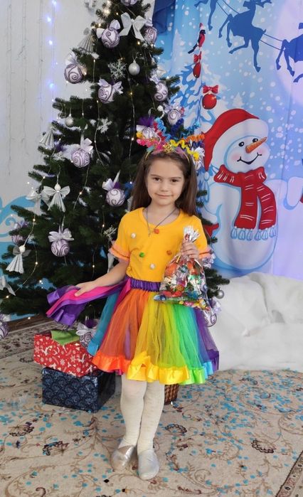Юбка різнокольорова хлопавка