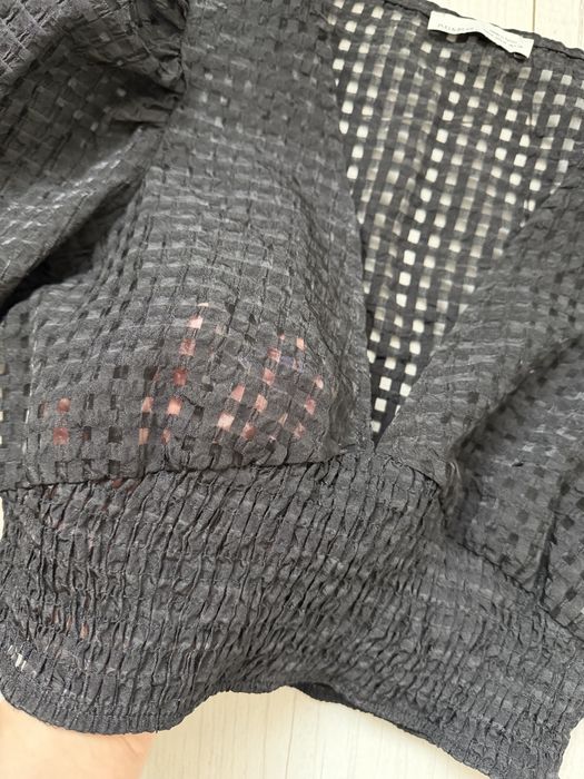 Krótki czarny top bluzka czarna Pull & Bear M