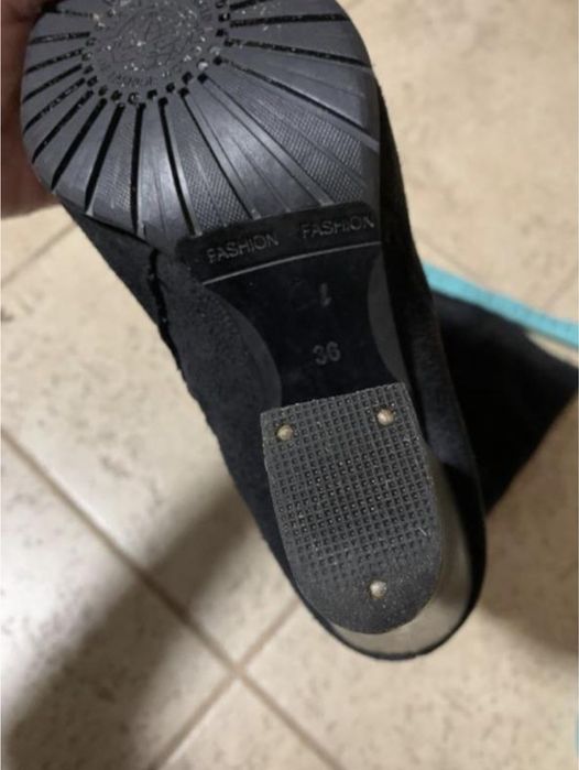 Сапожки зимові 36 розмір замш