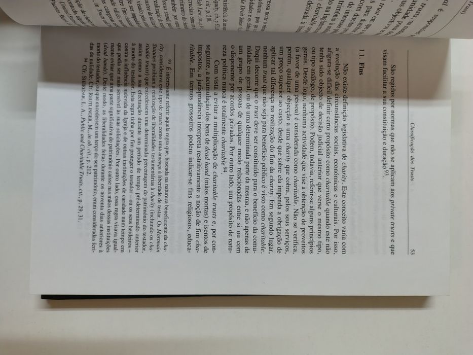 A Propriedade Fiduciária (Trust), de Diogo Leite de Campos