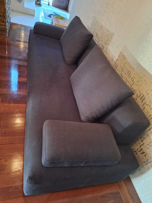 Sofá preto novo sem uso