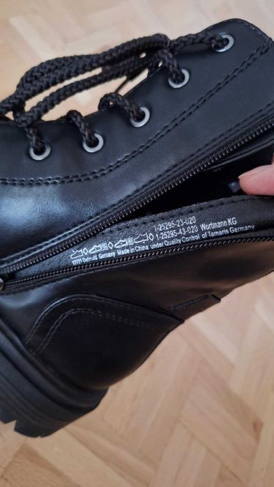 Czarne buty/botki jesienno zimowe Tamaris