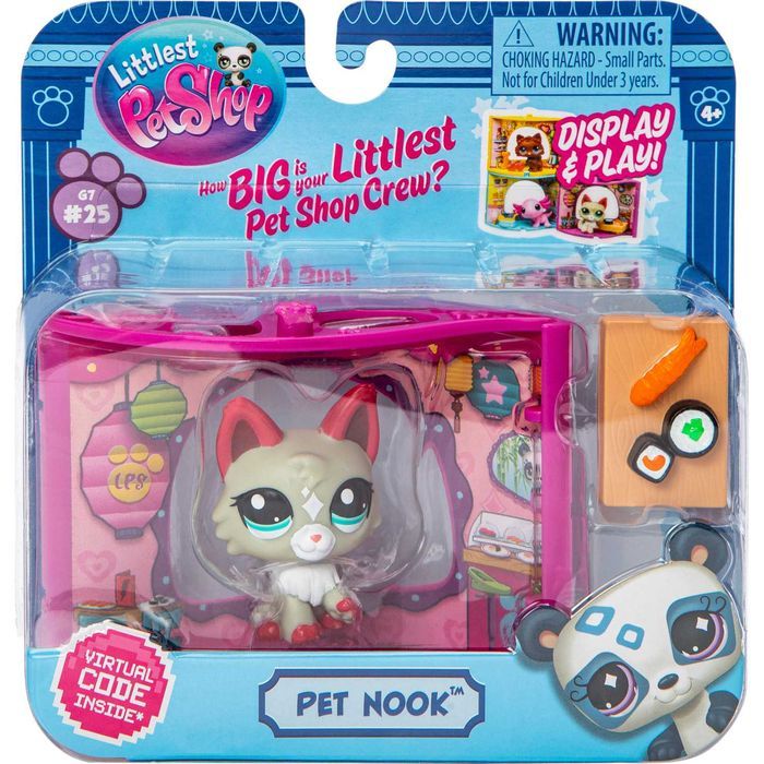Littlest Pet Shop Seria 2 Zestaw Z Figurką Pet Nook Tokyo Sushi