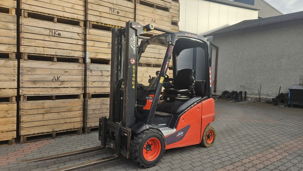 Wózek Widłowy Linde H18 triplex terenowy Wolny skok Przesuw pozycjoner