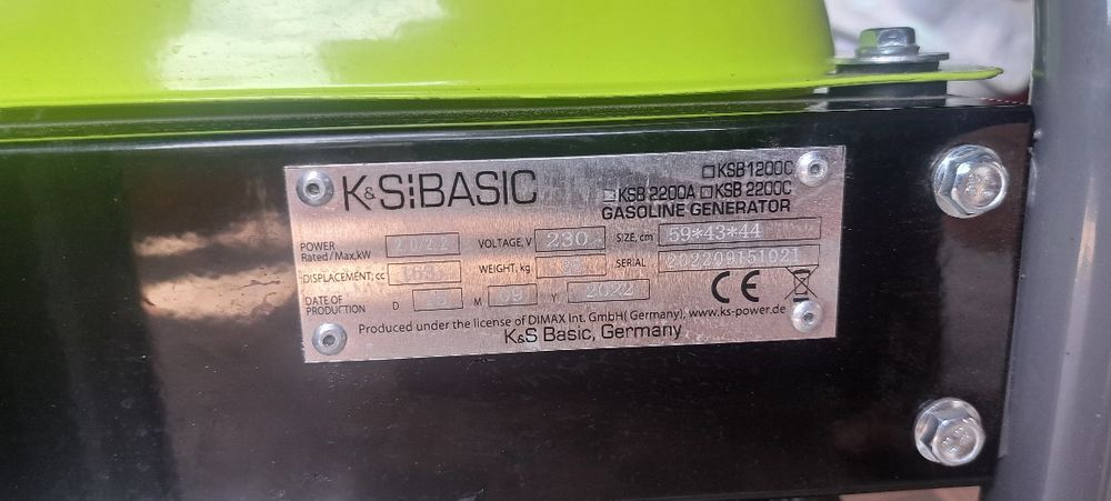 Генератор бензиновий Konner&Sohnen BASIC KSB 2200A 2 кВт