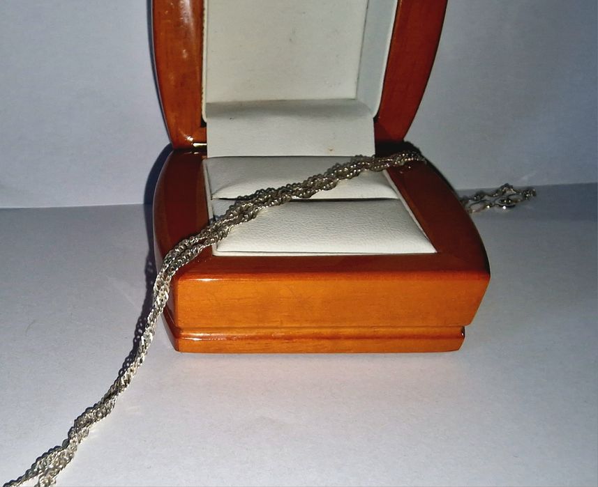 Drobny Srebrny Łańcuszek 50 cm