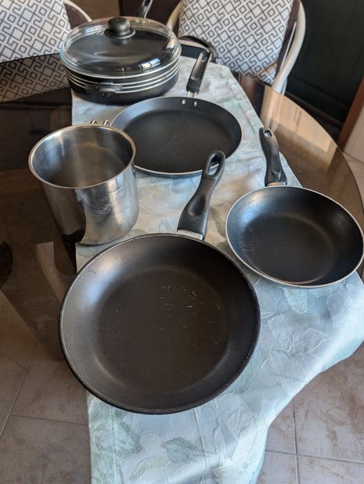 Tacho, fervedor e certãs em inox e para panquecas