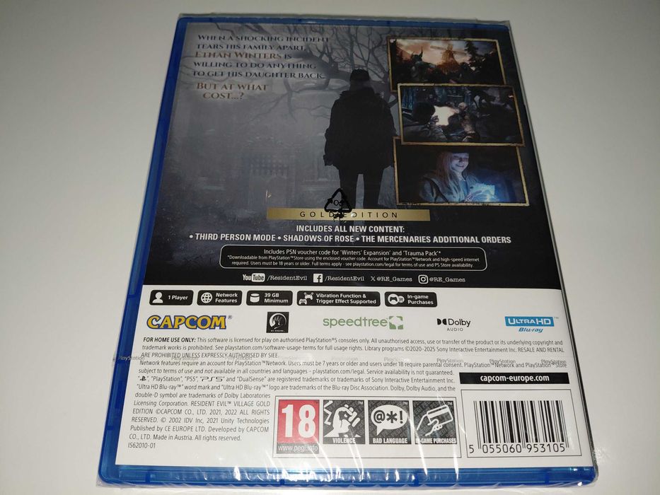 ps5 RESIDENT EVIL VILLAGE gold EDITION horror działa z goglami VR NOWA