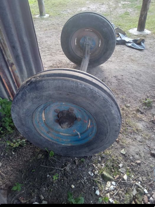 Ось (балка) з колесами 6.50-16 в зборі під причіп або мінітракторка