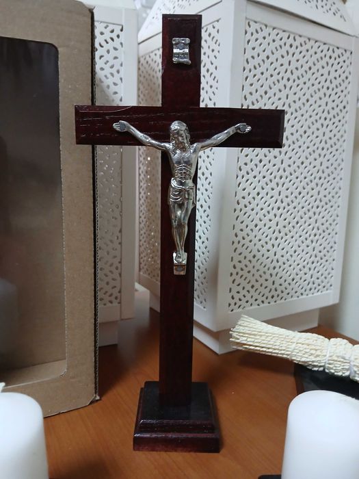 Zestaw kolędowy drewniany zestaw kolędowy z kropidłem kolęda