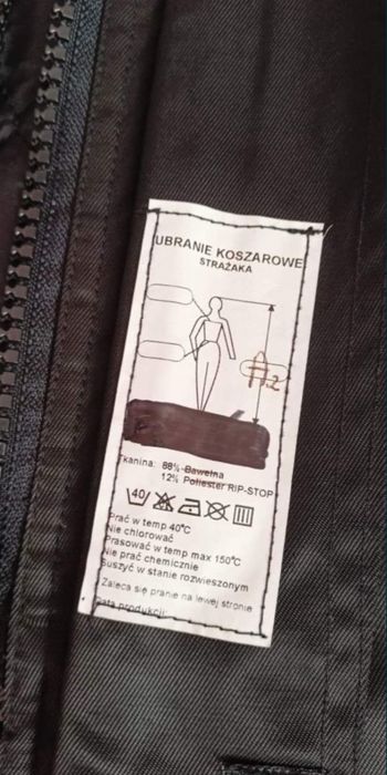 Kamizelka ocieplana do ubrania koszarowego A2 straż pożarna