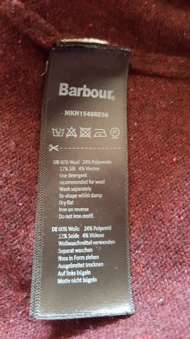 Barbour roz Wool Jedwab   USA M/ eu XL