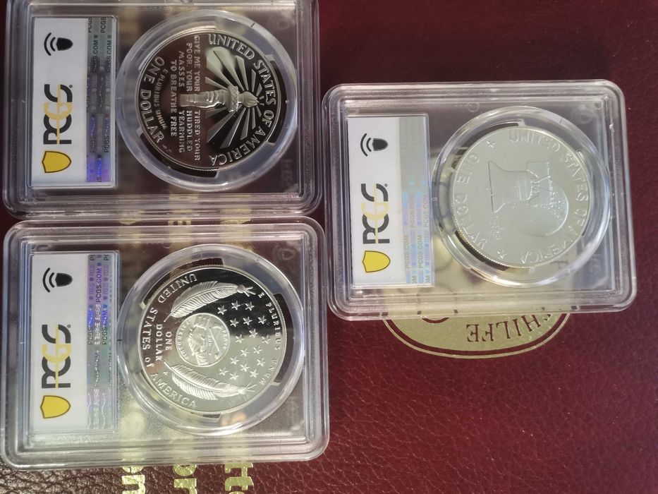 1 доллар США 1992. серебро 1oz. пруф.