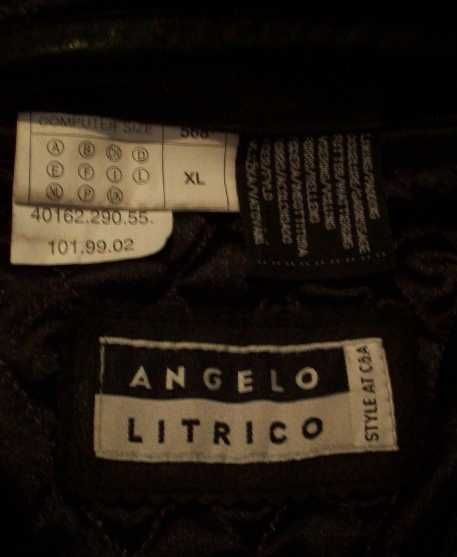 Мужская кожаная куртка пилот командира подводника Angelo kriegsmarine