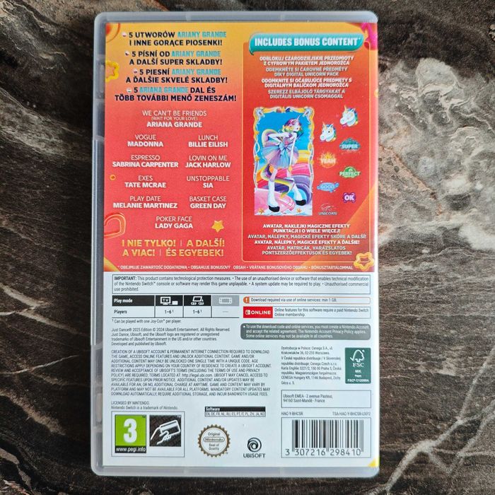 PUDEŁKO BEZ GRY Just Dance 2025 Edition Limited Edition Nintendo Switch