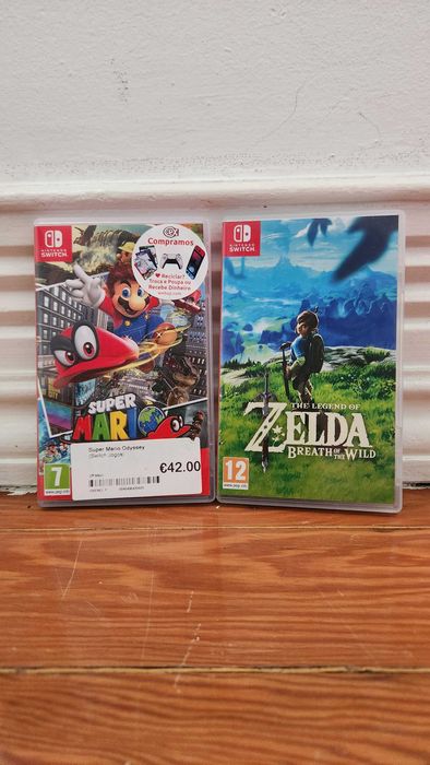 Nintendo Switch V1.1 + 2 Jogos — Set Completo