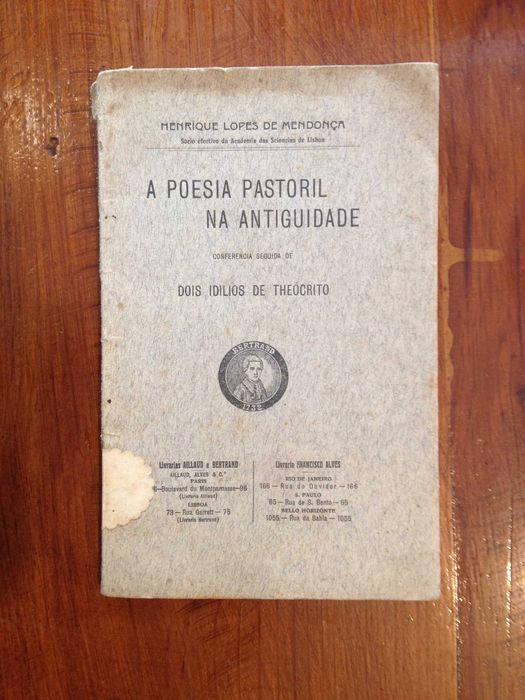 Henrique Lopes de Mendonça - A poesia pastoril na Antiguidade