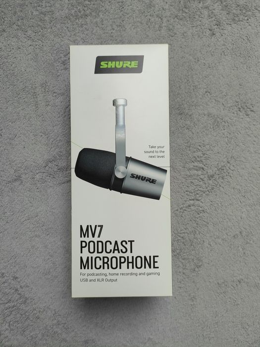 Mikrofon Shure MV7 + Statyw do mikrofonu gratis