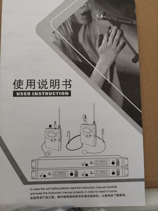 Microfone wireless para cantores