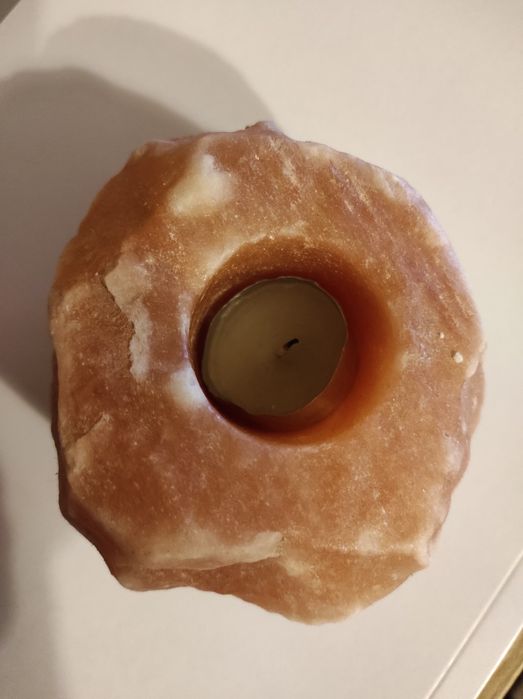 Świecznik solny na tea light