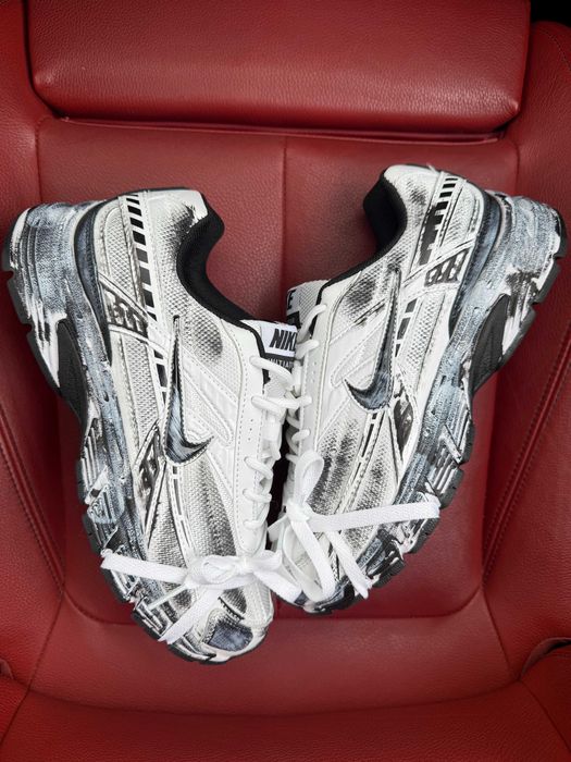 (БЕЗ ПЕРЕДОПЛАТИ) Nike Initiator Custom White Black Dirty найк чорні