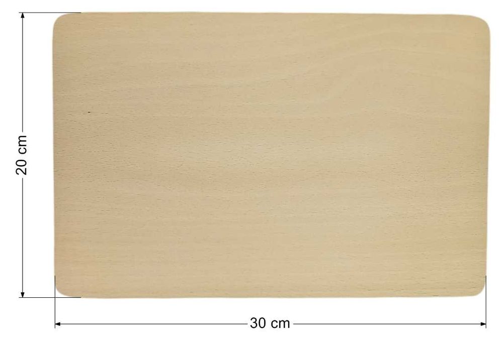 Deska kuchenna drewniana taca 30X20 cm