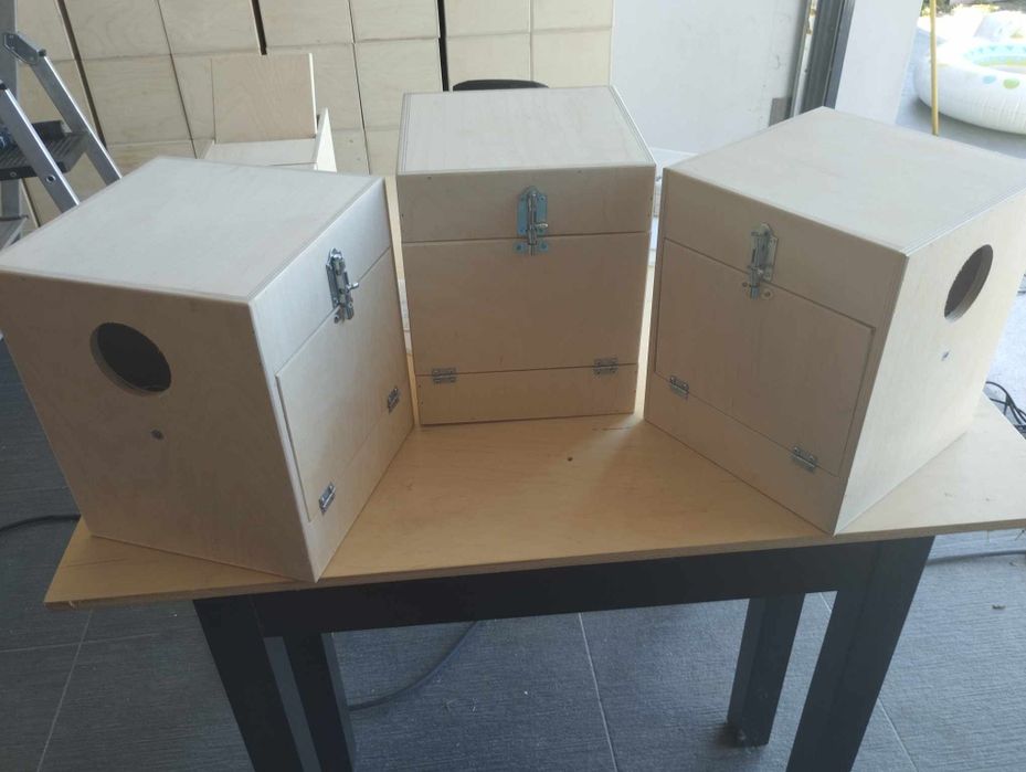 Ninhos para aves em contraplacado bétula