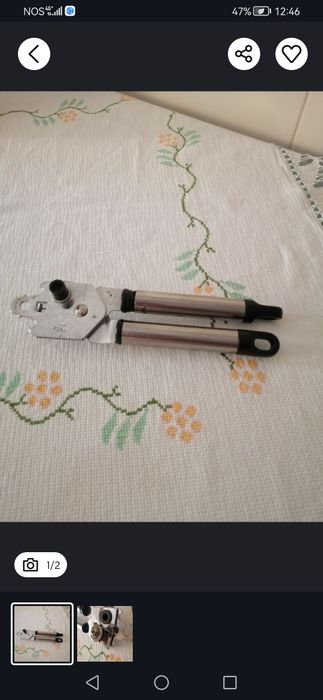 Faqueiro novo inox + Abre latas manual em aço inoxidável,.