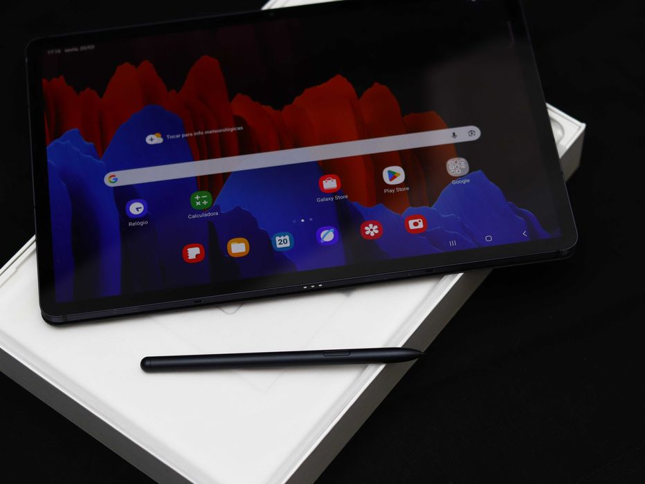 Samsung Galaxy Tab S7+ 128GB + Teclado + S Pen + Caixa + fatura