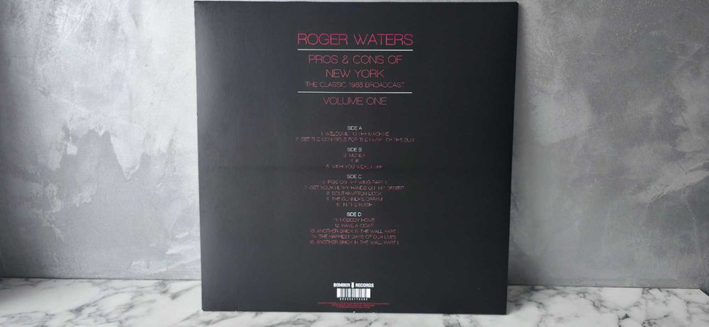Roger Waters Pros & Cons Of New York (The Classic 1985 Broadcast) 2lp