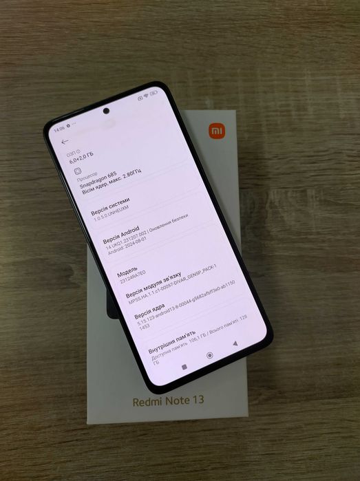 Продам Xiaomi Redmi Note 13 на 6/128Gb в дуже хорошому стані
