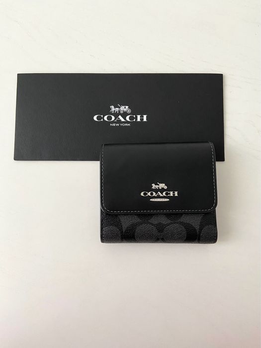 COACH Trifold Wallet Подарок Женский кошелек жіночий гаманець коач