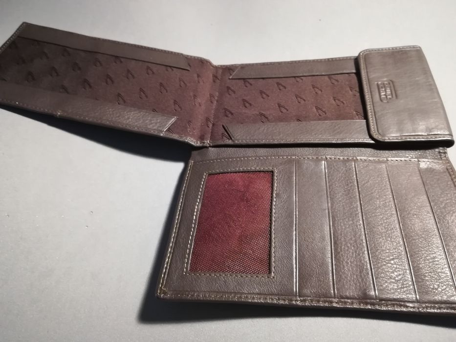 Carteira homem pele - Camel