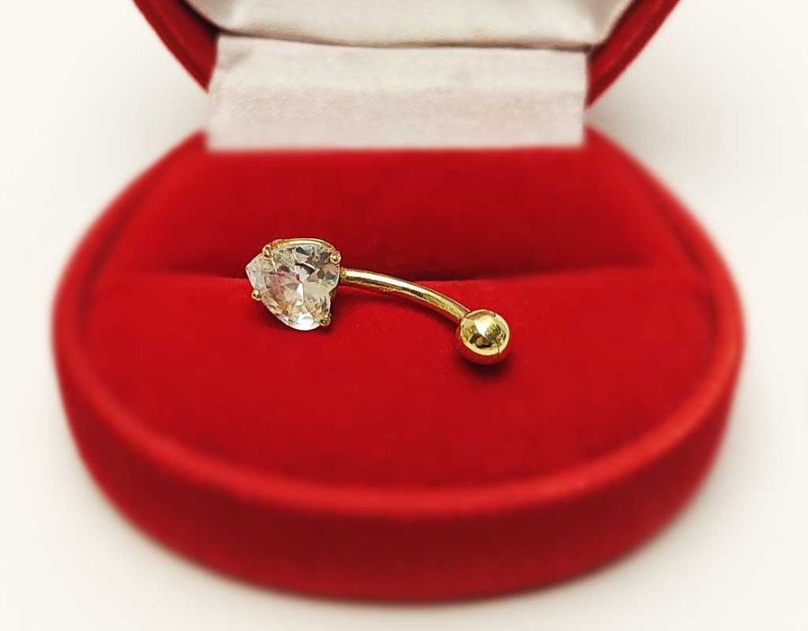 Złoty kolczyk do pępka pr.375 1.31g