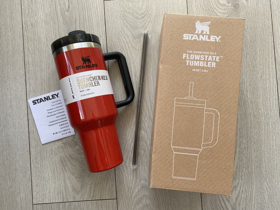 Stanley - Oryginalny Kubek termiczny Quencher H2.0 FlowState Tumbler (1.18L) Czerwony połysk