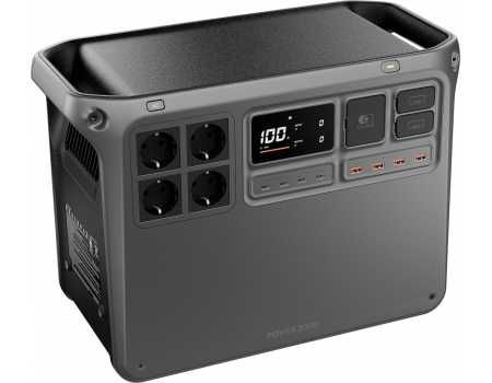 DJI Power 2000 (DYM2000H) — это мощная портативная зарядная станция флагманского уровня с емкостью  2048 Вт·ч и номинальной выходной мощностью 3000 Вт