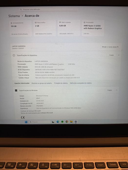 Laptop Lenovo Ideapad 3 15ADA05