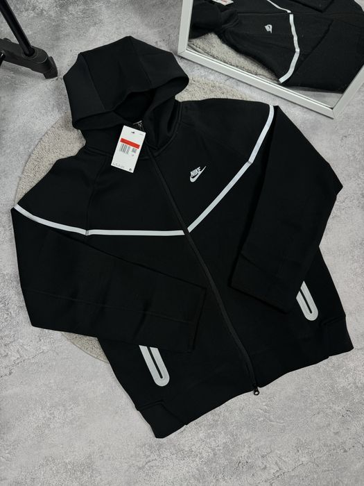 Кофта Найк Теч Фліс Рефлектив / Nike tech fleece Reflective / M,L,XL / Чоловіче Зіп-Худі