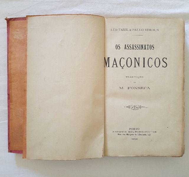 Livro " OS ASSASSINATOS MAÇÓNICOS " Por Léo Taxil e Paulo Verdun