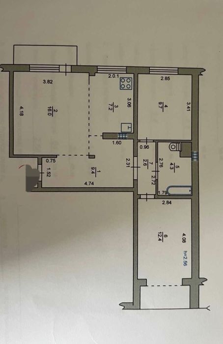 Продам 2к.квартиру в Черноморске