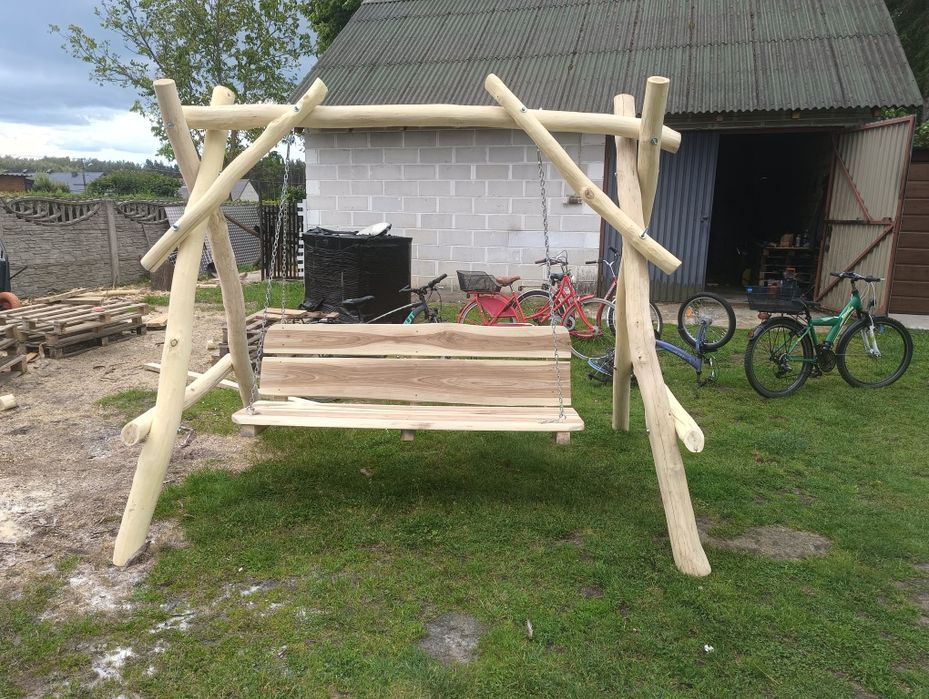 Huśtawka ogrodowa zdrewna Akacja