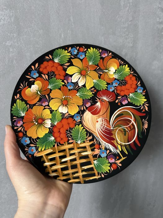 Тарелка Петриковская роспись