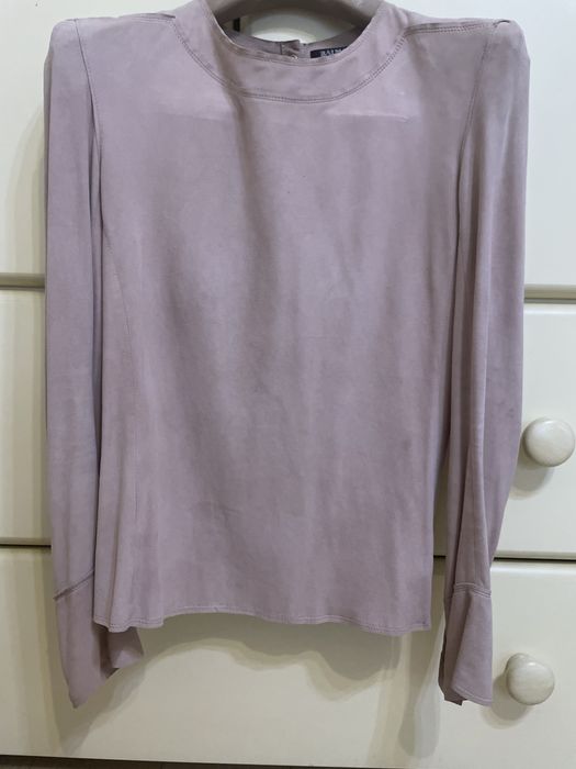 Balmain замшевая блузка