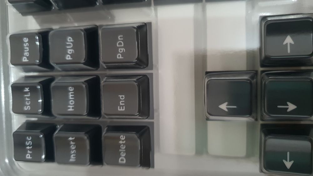 Conjunto de 182 teclas cinza-escuras/cinza-acinzentadas para teclado m